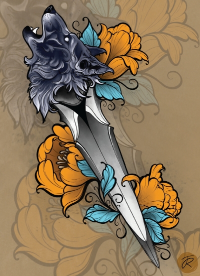 Wolf Sword - digital artwork